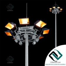 Уличное освещение Street lighting Mast with mobile crown, Searchlight Jupiter