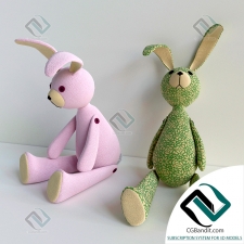 Игрушки Toys Two hares