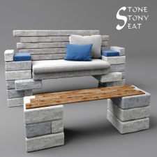 stone stony seat