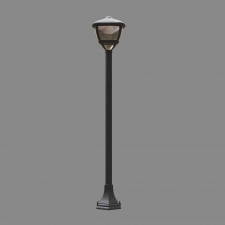 Уличный светодиодный светильник на столбе Elektrostandard GL LED 3001F Gala F