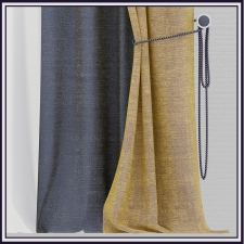 Curtain with beads