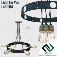 Подвесной светильник Hanging lamp Light For You LOFT 1187