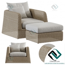 Кресло Armchair Janus et Lounge Chair Set