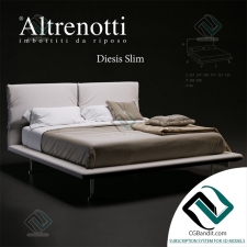 Кровать Bed Altrenotti Diesis Slim
