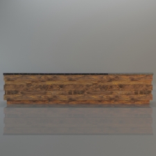 Pallet Serving Counter Raw look