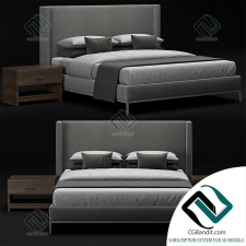 Кровать Bed RH Italia Shelter Nontufted Platform