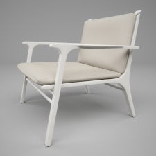 Stellar Works - Ren lounge chair white