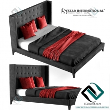 Кровать Bed Rialto Wingback Platform