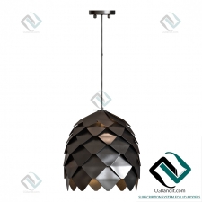 Подвесной светильник Hanging lamp Crimea Pine Cone Black