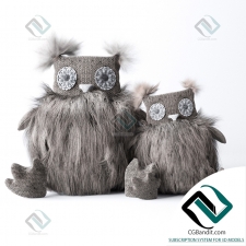 Игрушки Toys Owls Gray