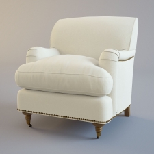 Chloe Club Arm Chair with custom upholstery