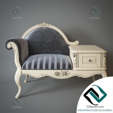 Кресло Armchair with telephone table Milano