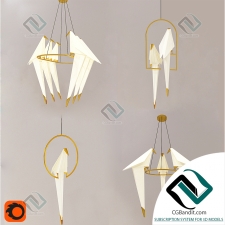 Подвесной светильник Hanging lamp Origami Bird Moooi
