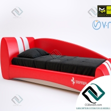 Детская кровать Children's bed Formula car