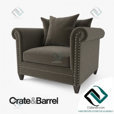 Кресло Armchair Crate and Barrel Durham Chair
