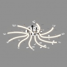 Потолочный светильник с подсветкой и пультом Eurosvet 90128/10 хром Willow