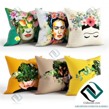 Подушки Pillows Girls and flowers