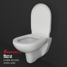 ROCA DEBBA ROUND rimless hanged toilet