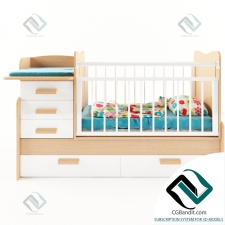 Детская кровать Children's bed Cradle to the locker