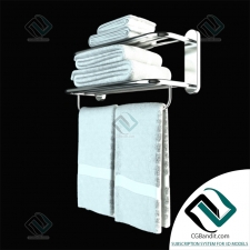 Полотенцесушитель heated towel rail with towels