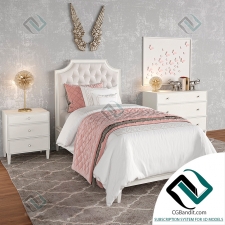 Детская кровать Children's bed RH ALEXANDRA TUFTED