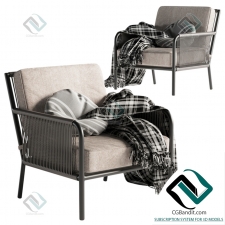 Кресло Armchair Morocco Graphite Lounge Chair Crate and Barrel