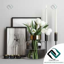 Декоративный набор Decor set with tulips 52