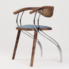 Chair Metal &Wood