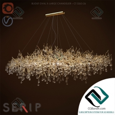 Подвесной светильник SERIP BIJOUT OVAL X-LARGE CHANDELIER