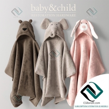 Декор для санузла RH ANIMAL HOODED TOWELS