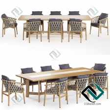 B&B Italia Ginestra  table and chairs