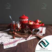 Еда и напитки Food and drink Decorative set 04