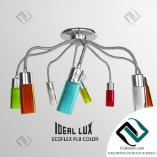 Подвесной светильник Hanging lamp IDEAL LUX ECOFLEX PL8 COLOR