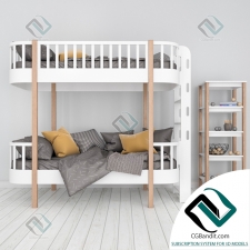 Детская кровать Children's bed two-tier Ellipse Classic