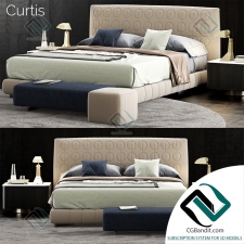 Кровать Bed Minotti Curtis