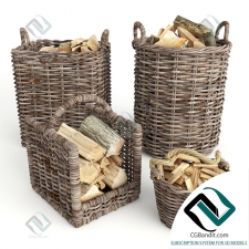 Камин Fireplace Wood baskets