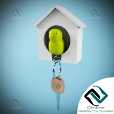 Декор Decor Keychain Sparrow with a house