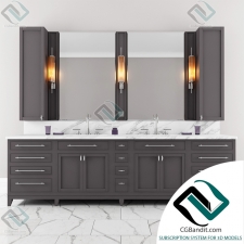 Carrara Marble Double, мебель для санузла