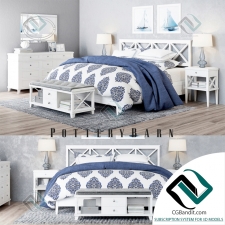 Кровать Bed Pottery Barn Clara Lattice