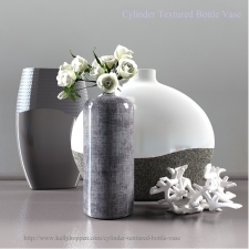 Decor set Cylinder Textured Bottle Vase