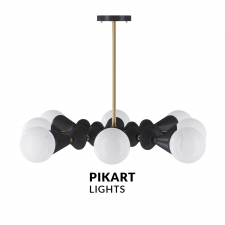 Stella dome chandelier V 6 black арт. 6007 от Pikartlights