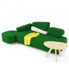 Mosspink sofa