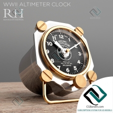 Часы Clock Restoration Hardware altimeter