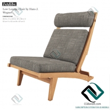 Кресло Armchair Low Lounge Chair by Hans J. Wegner