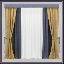Curtain with beads