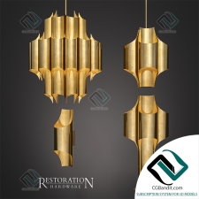 Подвесной светильник Hanging lamp Cathedral brass, Restoration Hardware