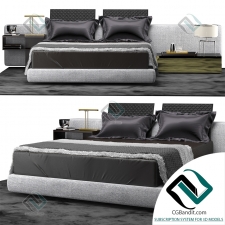 Кровать Bed Minotti YANG WIDE