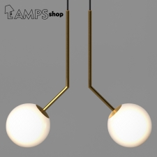 Chandelier Milky Lamp Angle 45