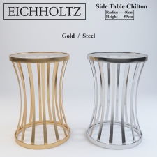 Eichholtz Side Table Chilton (Gold + Steel)