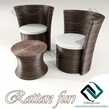 Кресло armchair Rattan furniture